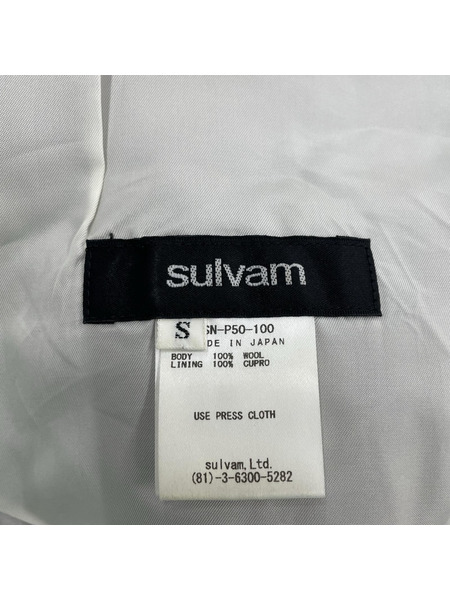 sulvam パンツ CLASSIC PANTS(S)黒