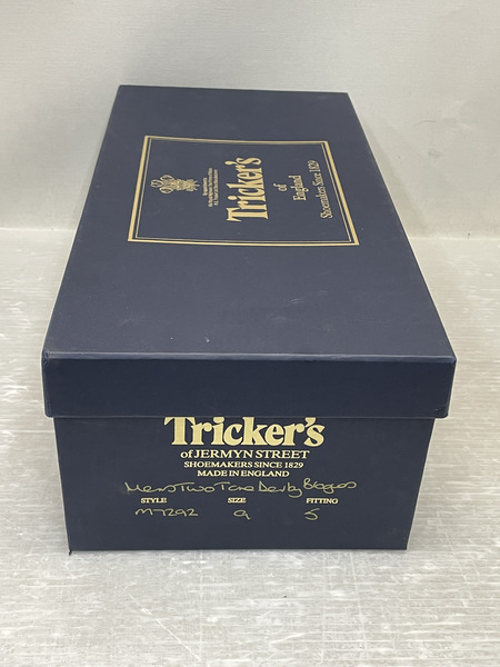 Tricker's ウィングチップチェックレザーシューズ ブラウン