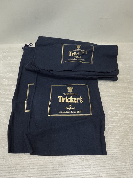 Tricker's ウィングチップチェックレザーシューズ ブラウン