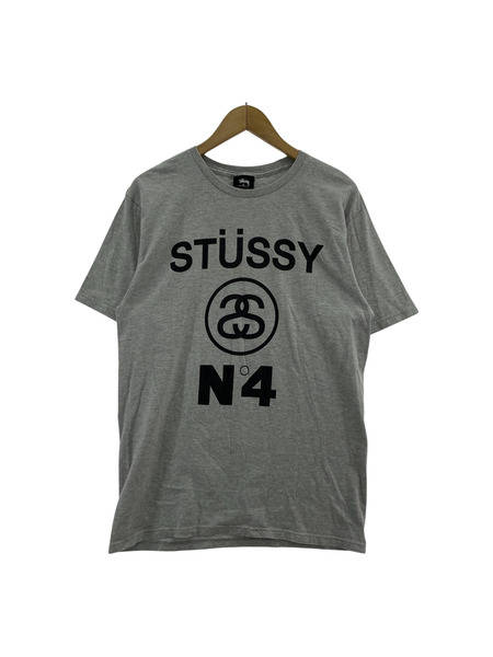 STUSSY SSリンク N°4 S/S Tシャツ(M) グレー[値下]