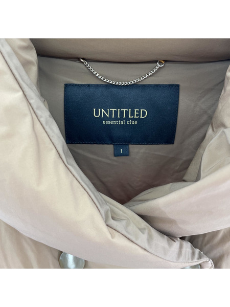 UNTITLED/ダウンコート/ベージュ/1[値下]