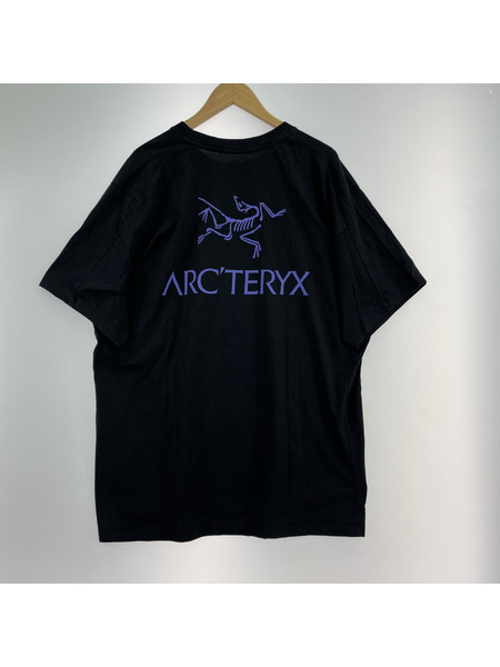 ARC'TERYX Kragg SL Cotton Bird Word SS Tシャツ XL ブラック