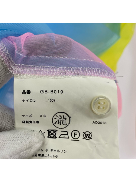 COMME des GARCONS 長袖シャツ マルチカラー シアーシャツ(XS)