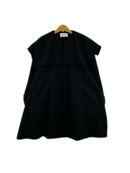 ENFOLD 23AW CAPE A-LINE COAT ケープコート 38 黒
