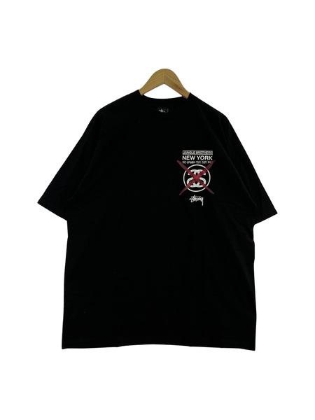 STUSSY×JUNGLE BROTHER　Tシャツ　ブラック　XL