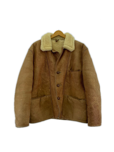 schott ジャケット 90s ムートンランチコート ベージュ (42)
