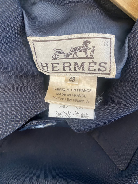 HERMES ブルゾン ネイビー　48
