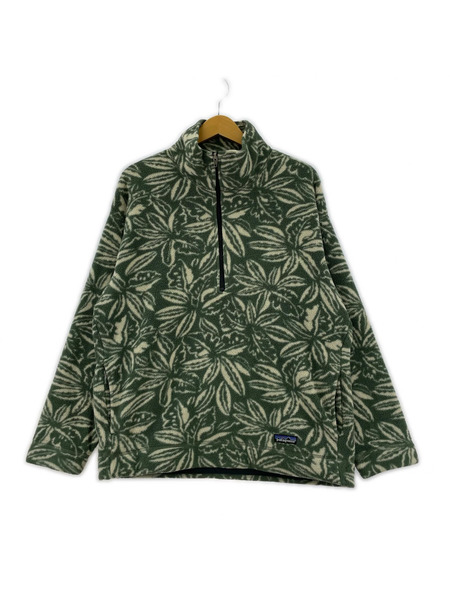 patagonia ジャケット フリース リーフ柄 緑