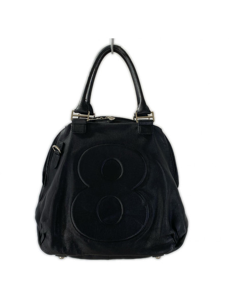 muta ハンドバッグ 8 星柄 レザー 黒