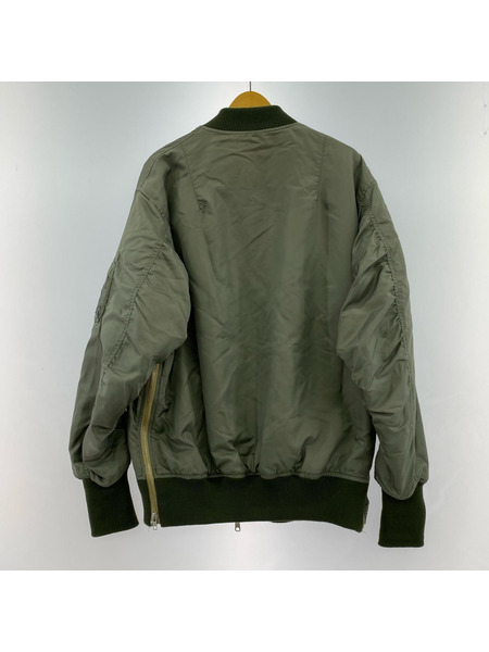 Ungrid フライトジャケット 22AW ビッグシルエットサイドジップMA-1