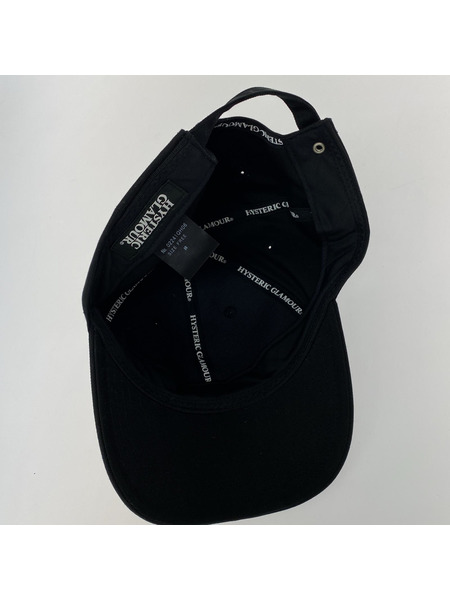 HYSTERIC GLAMOUR キャップ SWASH LOGO刺繍キャップ/黒[値下]