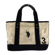 POLO RALPH LAUREN ソノ他バッグ トート ベージュ/黒