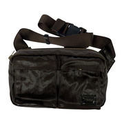 PORTER ボディバッグ SHINE WAIST BAG 茶