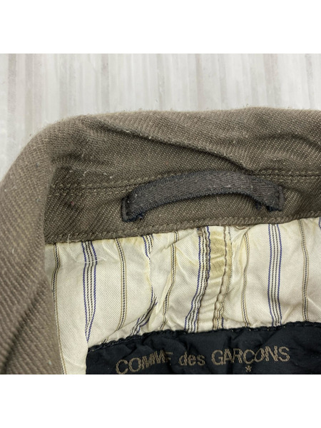 COMME des GARCONS 06SS ポリ縮絨 3釦テーラードジャケット L