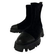 STACCATO サイドゴアブーツ BLACK
