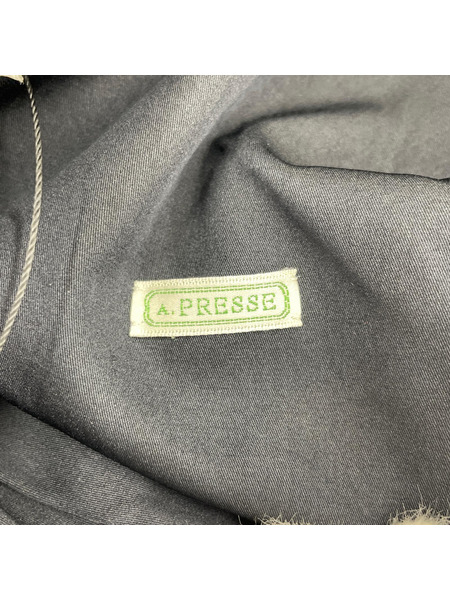 A.PRESSE Silk Pants シルクコットンイージーパンツ 2 ネイビー
