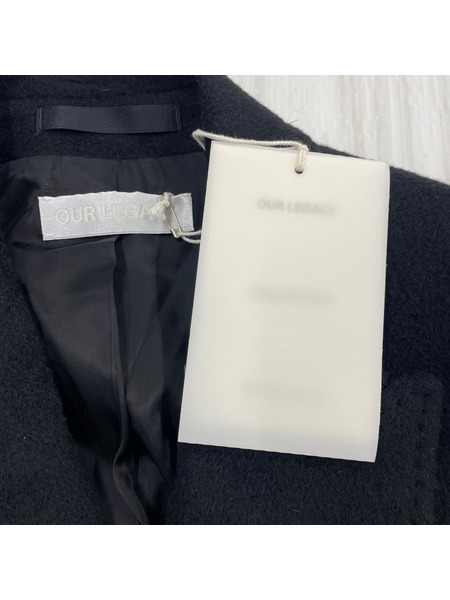 Our Legacy WHALE COAT ダブルブレスト チェスターコート (44) ブラック