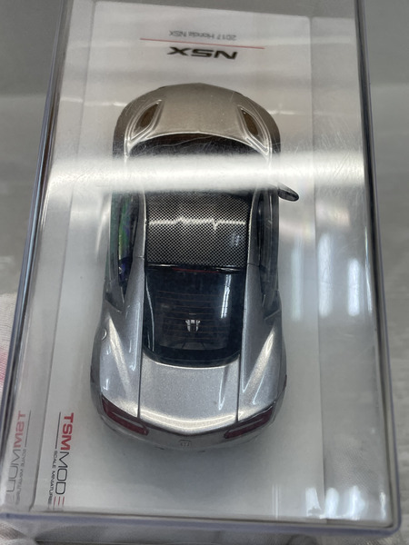 1/43スケールカー 1/43 ホンダ NSX 2017 ソースシルバーメタリック[TSMモデル]
