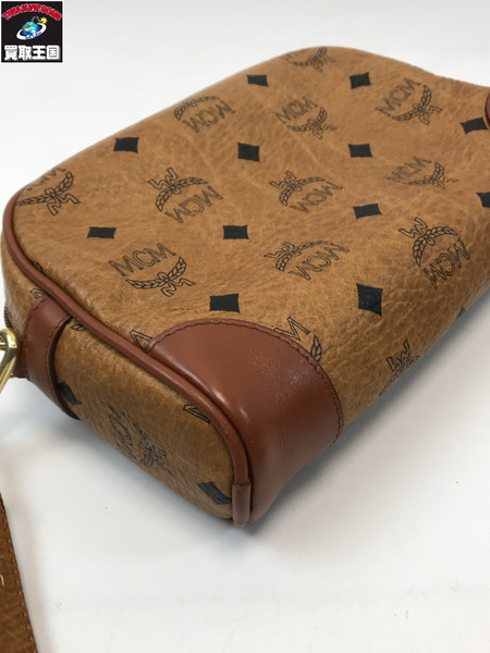 MCM エムシーエム  ヴィセトス柄 ミニ ショルダーバッグ ブラウン