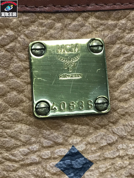 MCM エムシーエム  ヴィセトス柄 ミニ ショルダーバッグ ブラウン