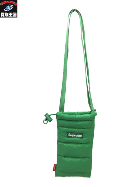 Supreme Puffer Neck Pouch Green/緑/シュプリーム/メンズ/バッグ/鞄