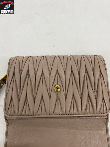 コンパクトウォレット MIUMIU マテラッセ カメオ