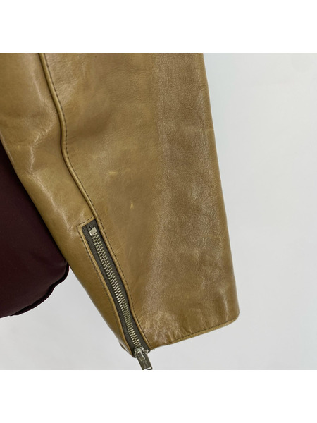 UNDERCOVERISM12AW LEATHER NYLON DOWN JACKET 2  PSYCHO COLOR