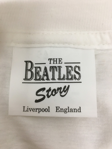 THE Beatles story イギリス製 BEATLES music tee 白 S[値下]