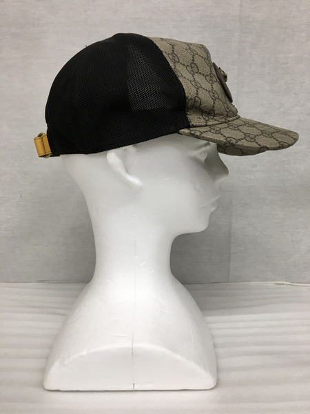 GUCCI　メンズラグ衣料 GGスプリーム タイガーメタル キャップ