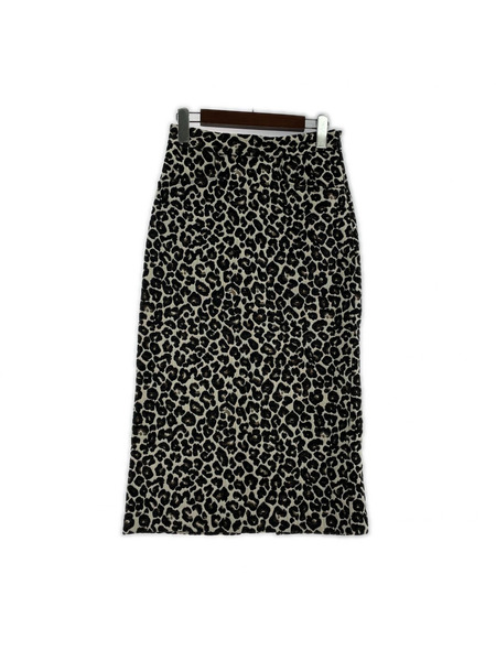 ROSE BUD ヒザ丈スカート レオパード F