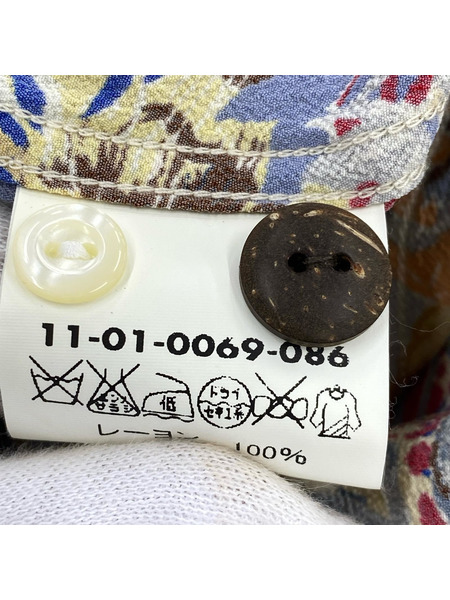 BEAMS 長袖シャツ 別注 雷門タグ × SUNSURF アロハ 虎