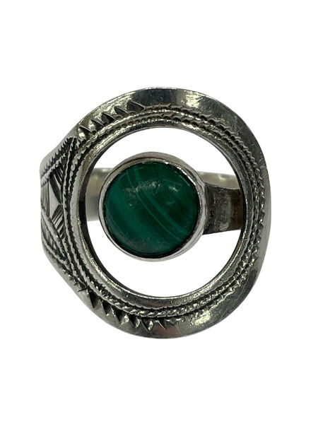 OLD・VINTAGE リング・指輪 ターコイズ マラカイト シルバー リング