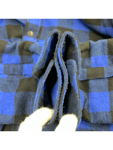 CHALLENGER ジャケット BUFFALO CHECK LINING SHIRT BLUE XL