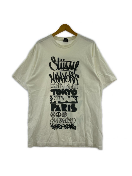 STUSSY 半袖Tシャツ・カットソー 123klan ワールドツアーT(L)