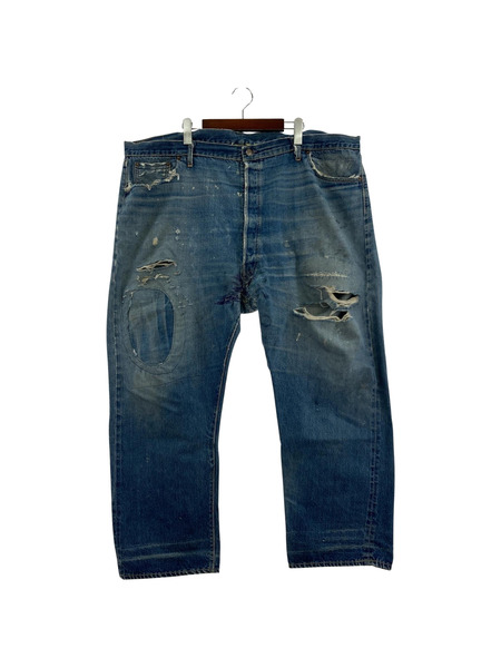 Levi's 501 60s/ギャラ無/足長R/ビックE/刻印J/セルビッチデニムパンツ[値下]