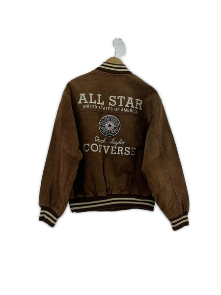 CONVERSE ブルゾン・ジャンパー 90s 豚革 スタジャン 茶 (XL)