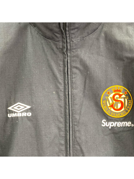 Supreme ジャケット ×Umbro Cotton Ripstop Track Jacket 黒 L