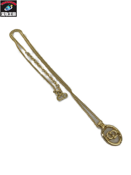 Dior  CDロゴネックレス 金色