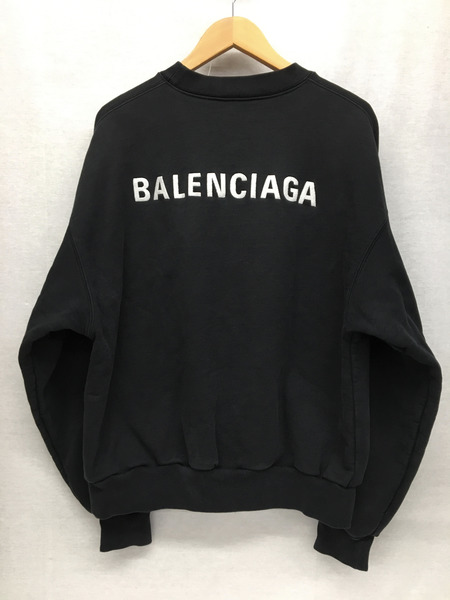 Balenciaga　メンズラグ衣料 LOGO SWEATSHIRT (XS) 黒