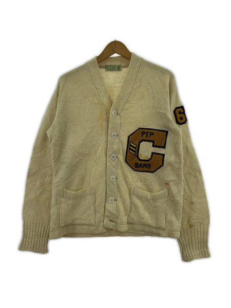 OLD・VINTAGE カーディガン IMPERIAL レタードカーディガン 42