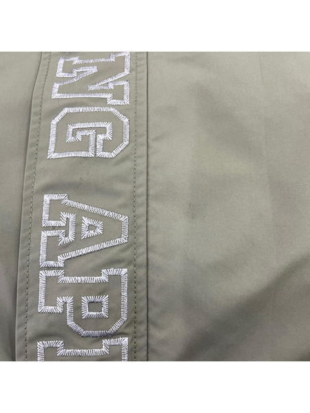 A BATHING APE 襟ワイヤー ミリタリーテックジャケット M カーキ