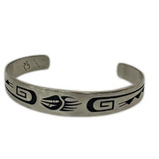 ブレスレット・バングル ホピ族 STERLING Loren Phillips バングル