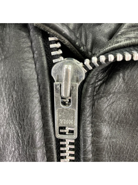 80s頃 schott 618 レザー ダブルライダース 34 黒