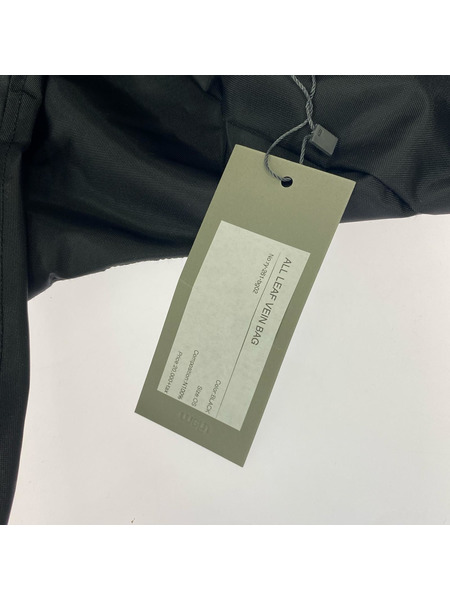 ryaw 26ss ALL LEAF VEIN BAG リーフヴェインバッグ ブラック ry-261-bg02[値下]