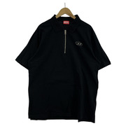 DIESEL T-VOR-OD ハーフジップポロシャツ L ブラック