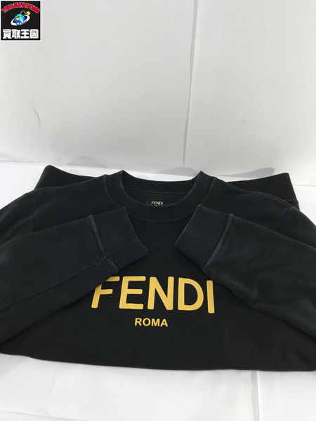 FENDI ロゴスウェット 黒（L）｜商品番号：2200012896044 - 買取