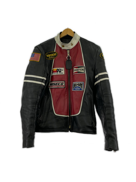 VANSON レザージャケット レザー レーシングジャケット 36