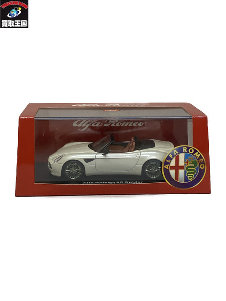1/43 ミニチャンプス Alfa Romeo 8ｃ Spider Prototipo Ginevra 2008 白