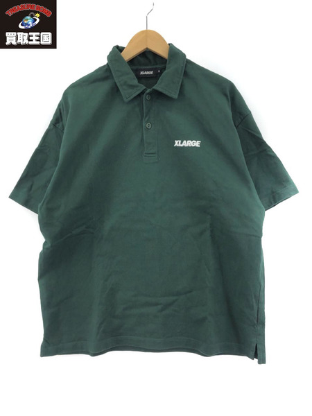 XLARGE オーバーサイズポロシャツ 緑 M