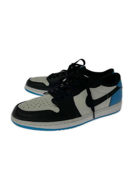 NIKE スニーカー AJ1 Low OG Black and Dark Powder Blue